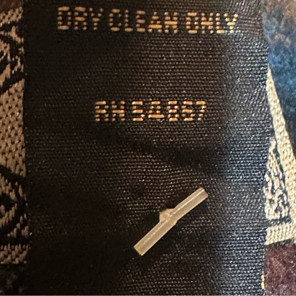 Vtg 90s No.4 EXP Jeans Multicolor Western Wool Wrap Skirt Italy Women Size 13/14 - Picture 10 of 11